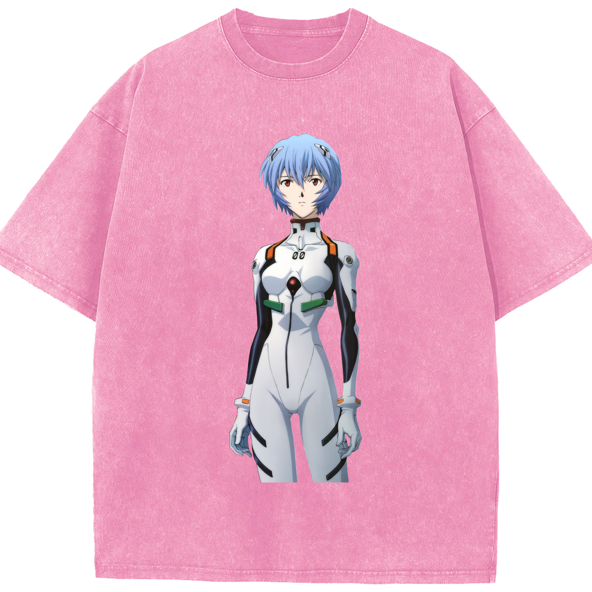 （画像用） EVA 新世紀エヴァンゲリオン 綿100% ヴィンテージ風 半袖Tシャツ（フロントプリント）
